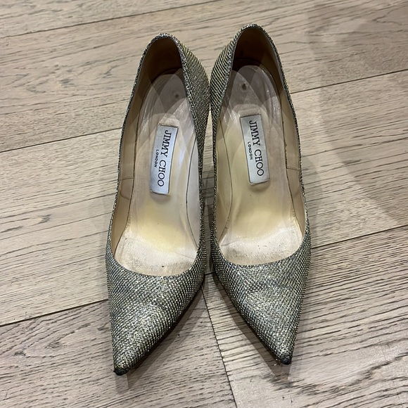 Gold Jimmy Choo Pumps size 37 - Picture 2 of 6